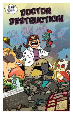 Title page from <a href="https://www.kickstarter.com/projects/338864423/the-ninja-scouts-vs-doctor-destructica" target="_blank" rel="noopener">Ninja Scouts #2</a> by <b><a href="https://www.doylewritlarge.com/" target="_blank" rel="noopener">Kevin Doyle</a></b> and <b><a href="https://martinplsko.com/" target="_blank" rel="noopener">Martin Plsko</a></b>. Ninja Scouts #2