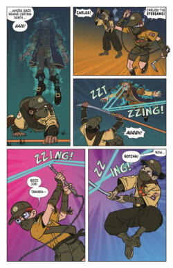 A page from the <a href="https://www.scoutcomics.com/collections/ninja-scouts" target="_blank" rel="noopener">Scout Comics comic Ninja Scouts #1</a> by <b><a href="https://www.doylewritlarge.com/" target="_blank" rel="noopener">Kevin Doyle</a></b> and <b><a href="https://martinplsko.com/" target"_blank">Martin Plsko</a></b>.