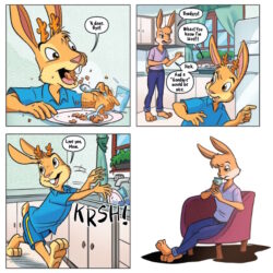 Lettering for "The Misadventures of Brody" for Misfit Island Lettering for "The Misadventures of Brody" for Misfit Island